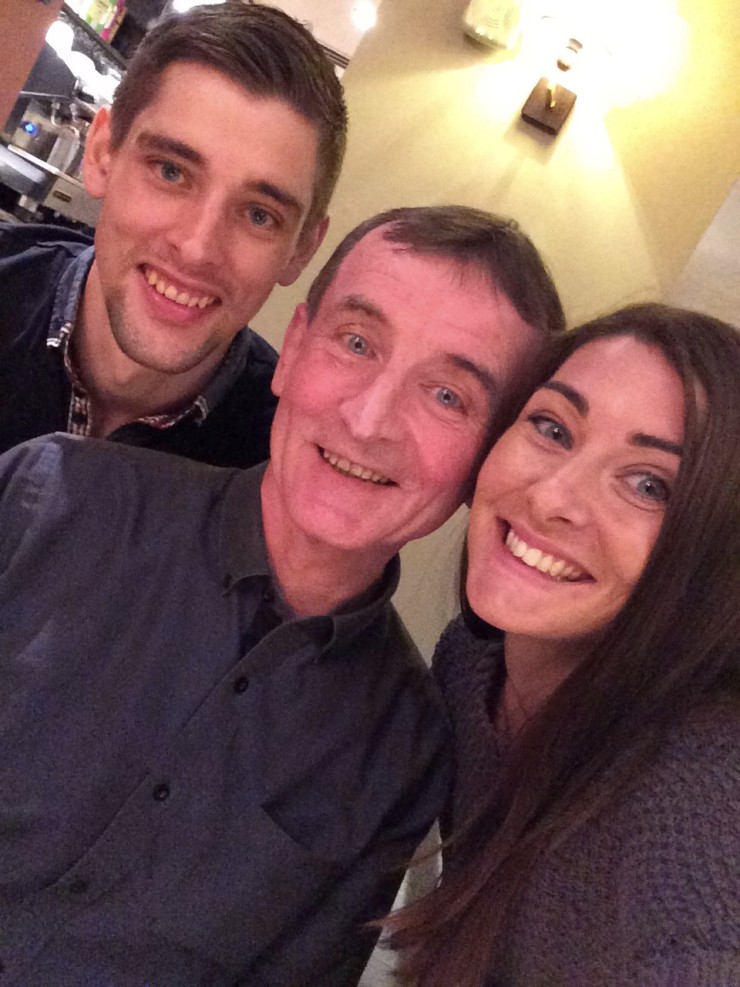 Dad with my brother James and I 